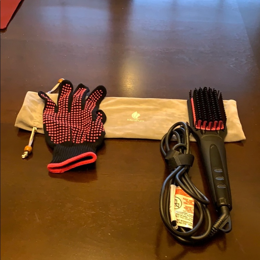 New Miropure hair straightening brush